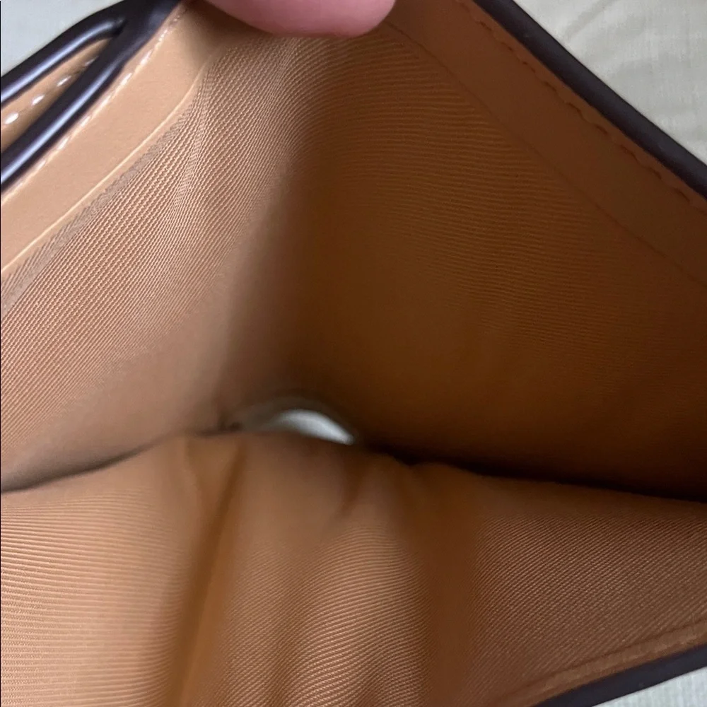 Coach Small Tan Leather Wallet - Picture 6 of 16